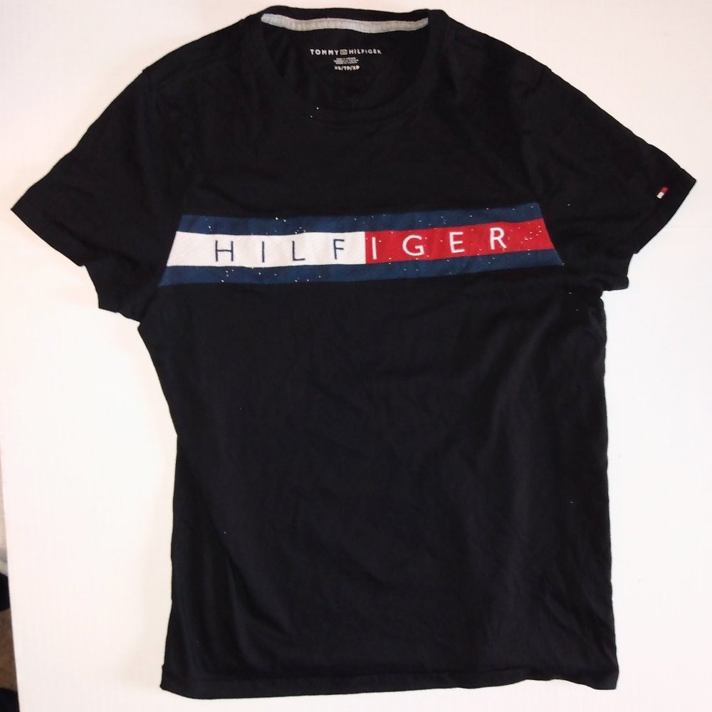 Tommy Hilfiger T-shirt Men's Extra Small Black - Picture 1 of 3